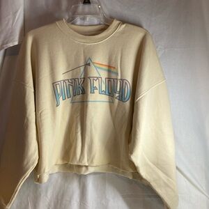 Pink Floyd crop  long sleeve sweatshirt
